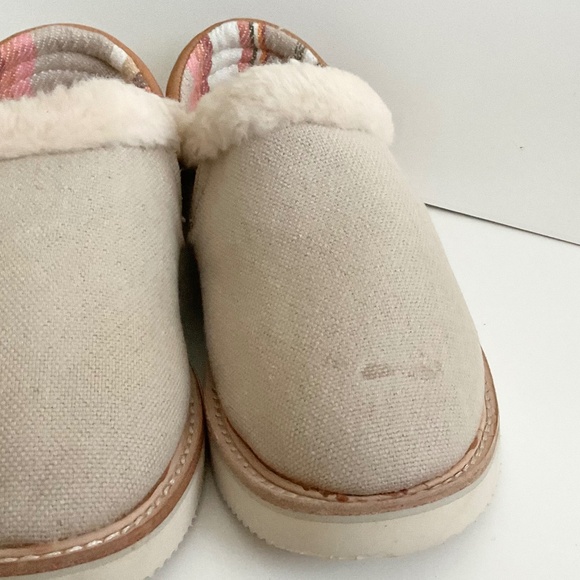Sanuk Women's Cozy Vibe Low Wool Leather Comfort‎ Slippers 6 NEW w/ Tags No Box - Picture 8 of 16